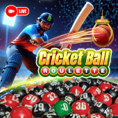 Cricket Ball Roulette live casino tile artwork