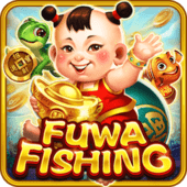 Fuwa Fishing arcade tile artwork with mascot fish