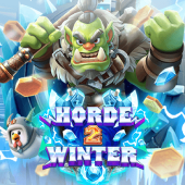 Horde 2 Winter slot tile artwork with snow defense theme