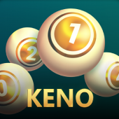 Keno arcade tile artwork with number grid