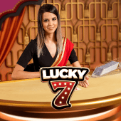 Lucky 7 live casino tile artwork with number seven