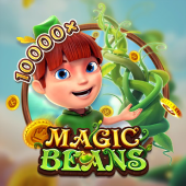 Magic Beans hot slot tile artwork with beanstalk