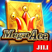 Mega Ace slot tile artwork with card royals theme