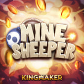 Minesweeper arcade tile artwork with grid mine
