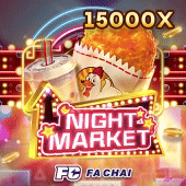 Night Market slot tile artwork with street food theme