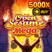 Open Sesame Mega hot slot tile artwork with cave door