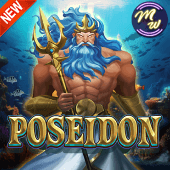 Poseidon slot tile artwork with trident theme