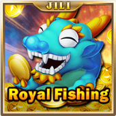 Royal Fishing arcade tile artwork with crown fish